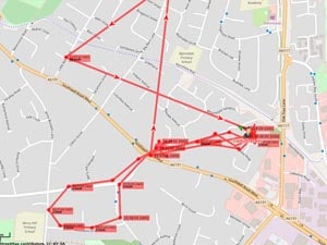 Online tracking shows your child's route and location