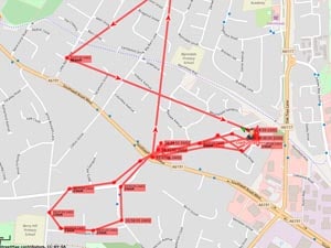 Online tracking shows your child's route and location